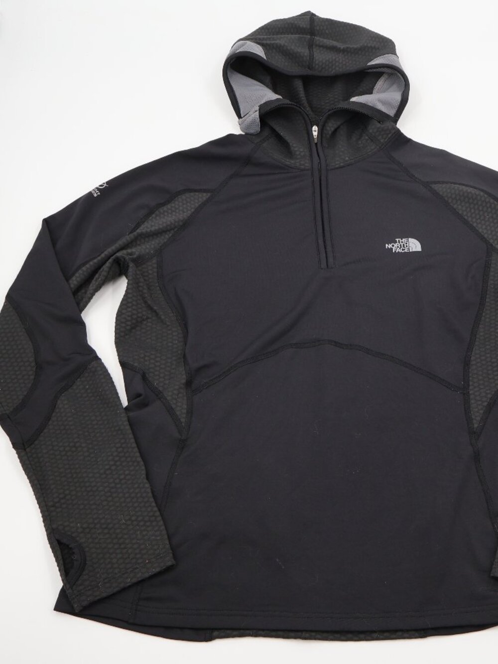 The North Face Flight Series Hoodie Womens Large Black Quarter Zip VaporWick